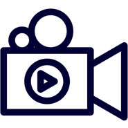An illustration to represent video and audio content on websites 