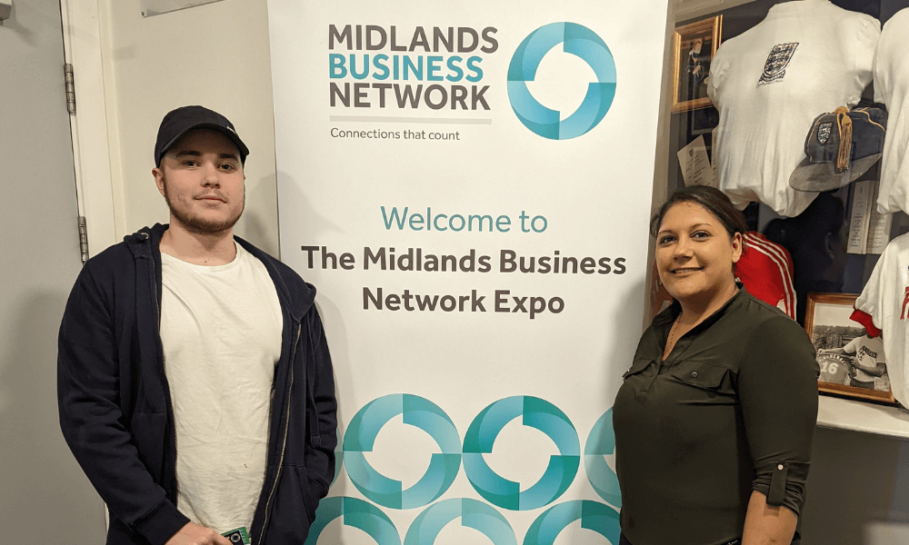 Priya and Michael at the Midlands Business Network (1)