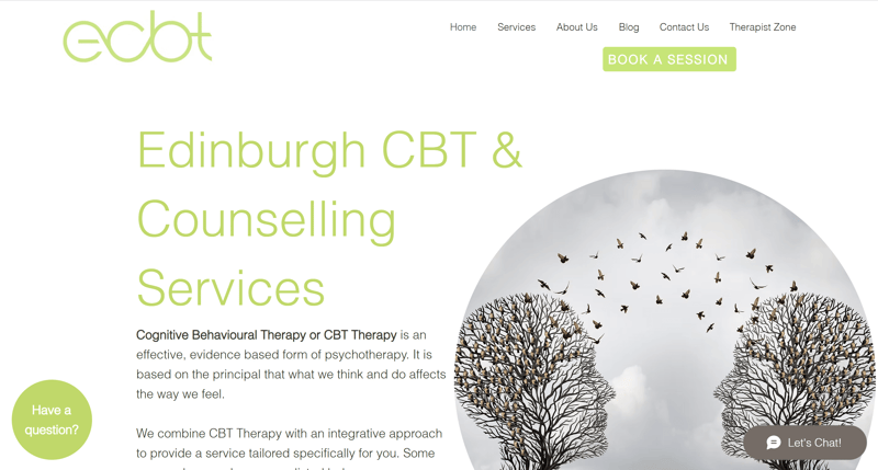 ECBT new website homepage