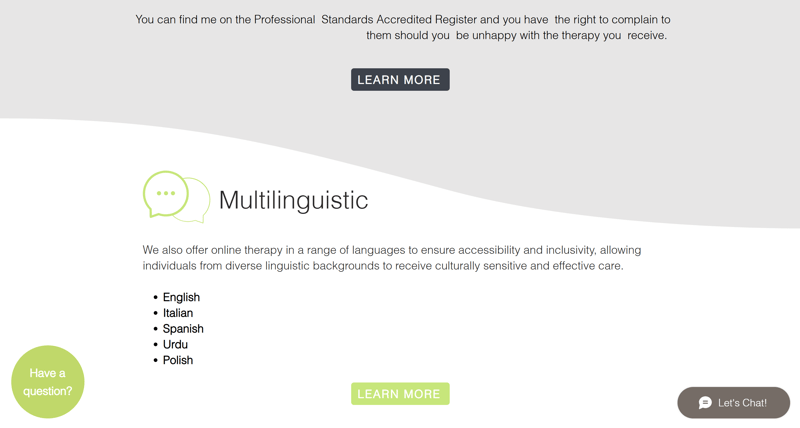 ECBT new website multilinguistic section