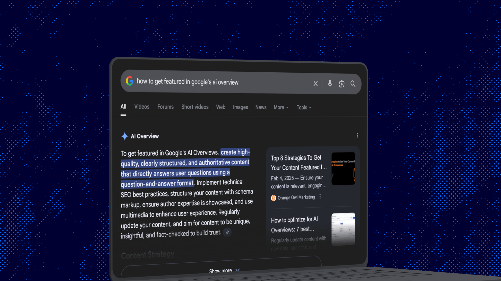 google ai overviews google search example