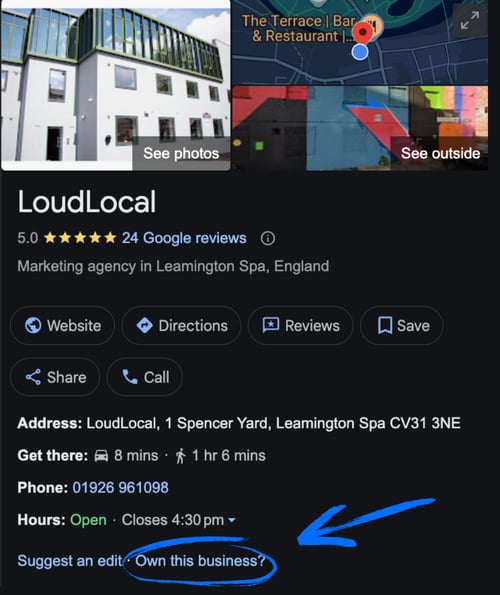 google business profile example