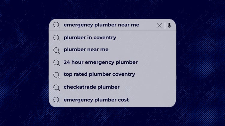 emergency plumber local seo serp example