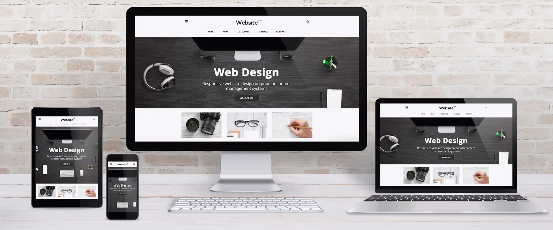 We can design websites to suit all types of devices