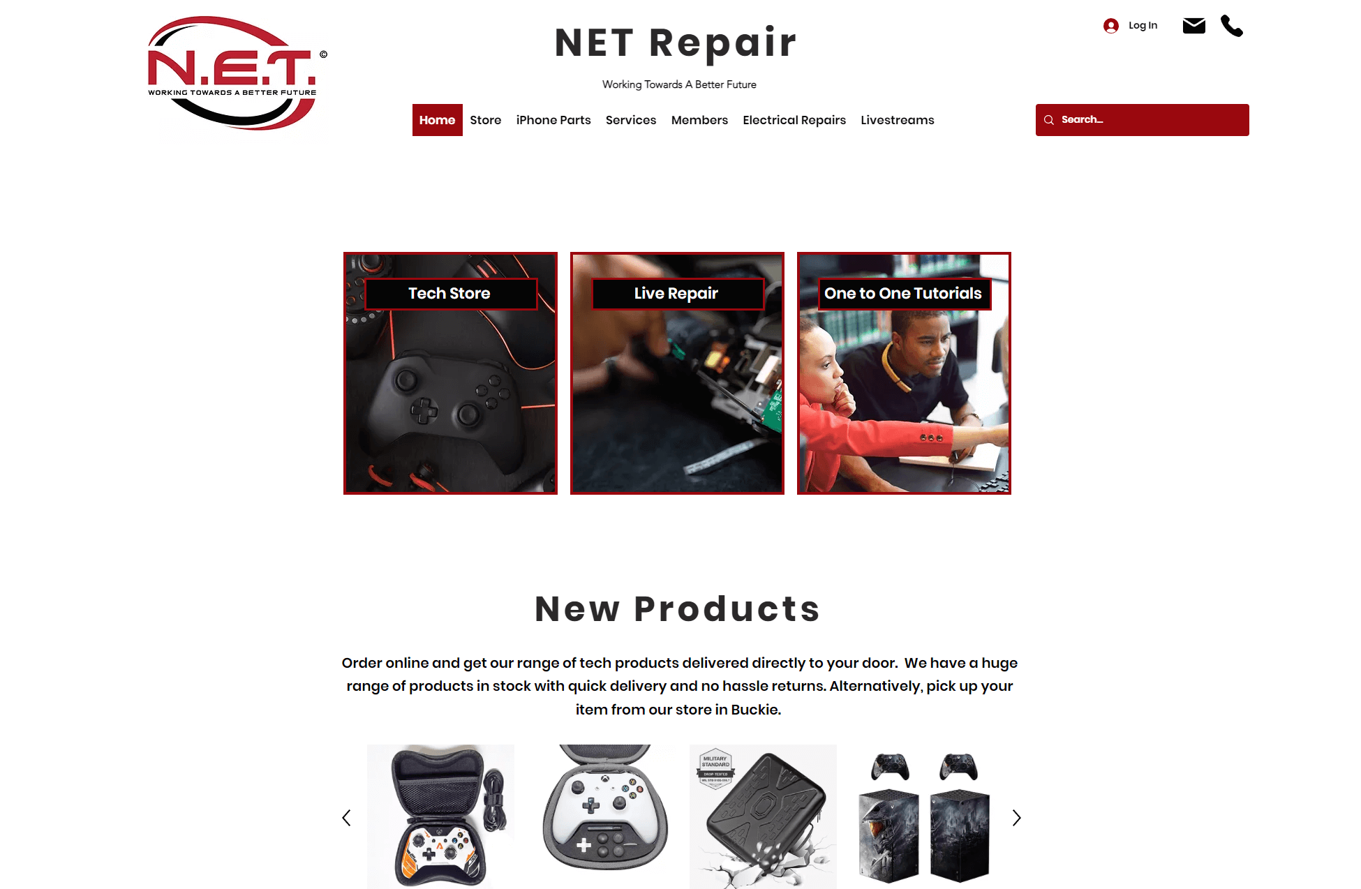 Net Repair - Refreshed Website Development -1