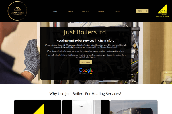 Web Design for a heating engineer